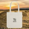 Natural Highland Cow “Live Like Someone Left The Gate Open” eco tote bag