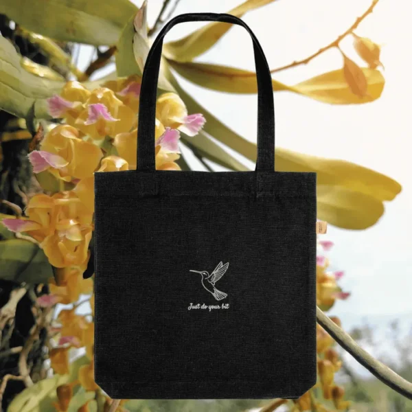 Black Hummingbird “Just Do Your Bit” eco tote bag