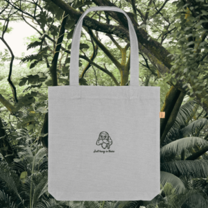 Heather Grey Sloth “Just Hang In There” eco tote bag