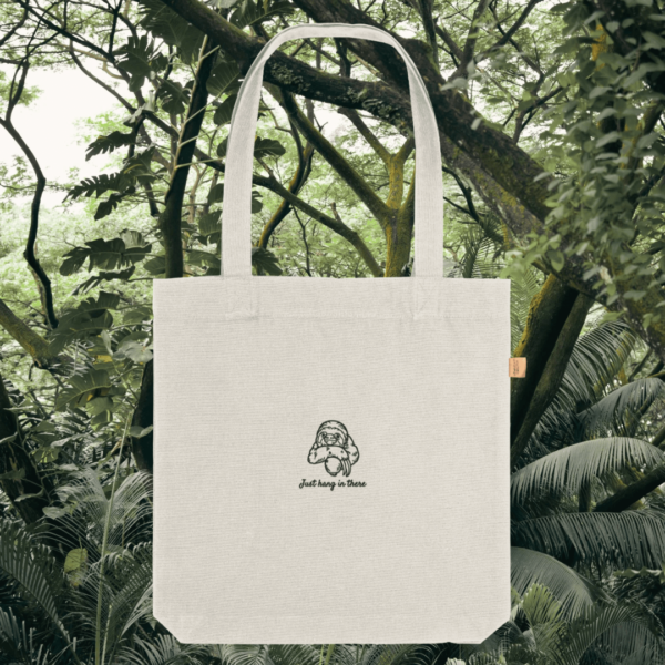 Natural Sloth “Just Hang In There” eco tote bag