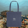 Midnight Blue Turtle “Embrace The Journey” eco tote bag