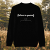 Black organic cotton sweater, plain back – MindfulEarth.