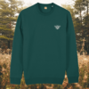 Glazed Green organic sweater featuring a bee design with the quote “Believe in Yourself” – MindfulEarth, front view.