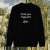 Back view of the Koala Black organic cotton sweater with a minimalist plain back by Mindful Earth.