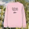 Back view of the Koala Cotton Pink organic cotton sweater with a minimalist plain back by Mindful Earth.