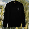 Koala Create Your Happy Place organic cotton sweater front in Black