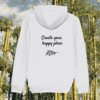 Koala Create Your Happy Place organic cotton hoodie back in White