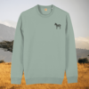 Zebra Dare To Be Different organic cotton sweater front in Aloe