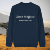 Zebra Dare To Be Different organic cotton sweater back in French Navy