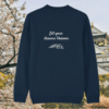 Blossom Let Your Dreams Blossom organic cotton sweater back in French Navy